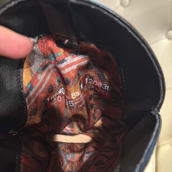 Black and Silver Ankle Boots with Harness Detail - Picture 5 of 8